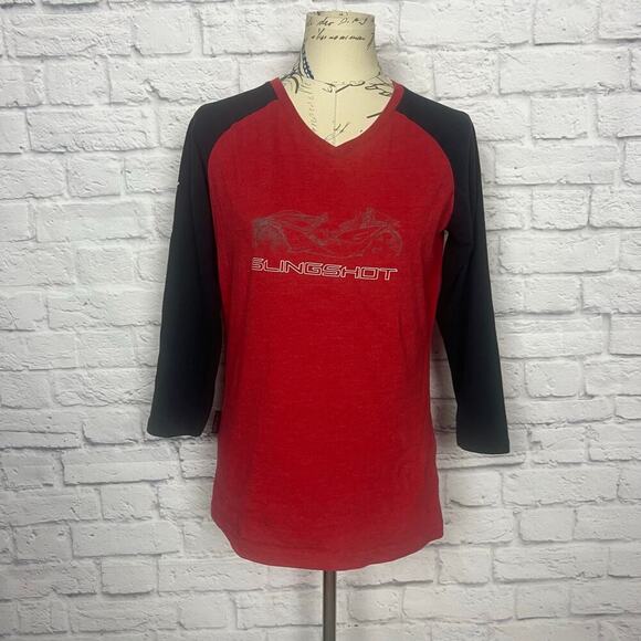 Slingshot 3/4 Sleeve Women T-Shirt Size Medium - Picture 1 of 9